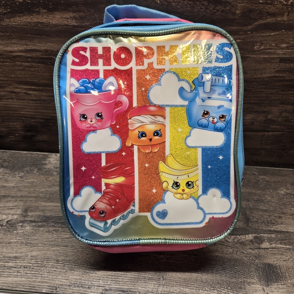 Shopkins Insulated Zippered Lunch Bag Lunchbox Pink Travel‎ Bag